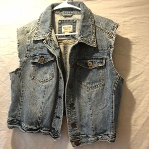 Sleeveless Denim Jean Jacket